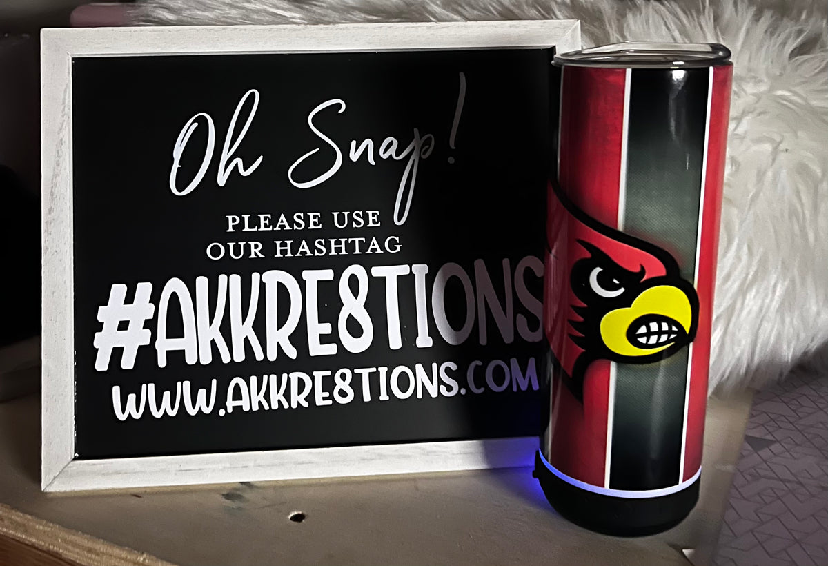 Louisville Bluetooth Speaker Tumbler – AK Kre8tions